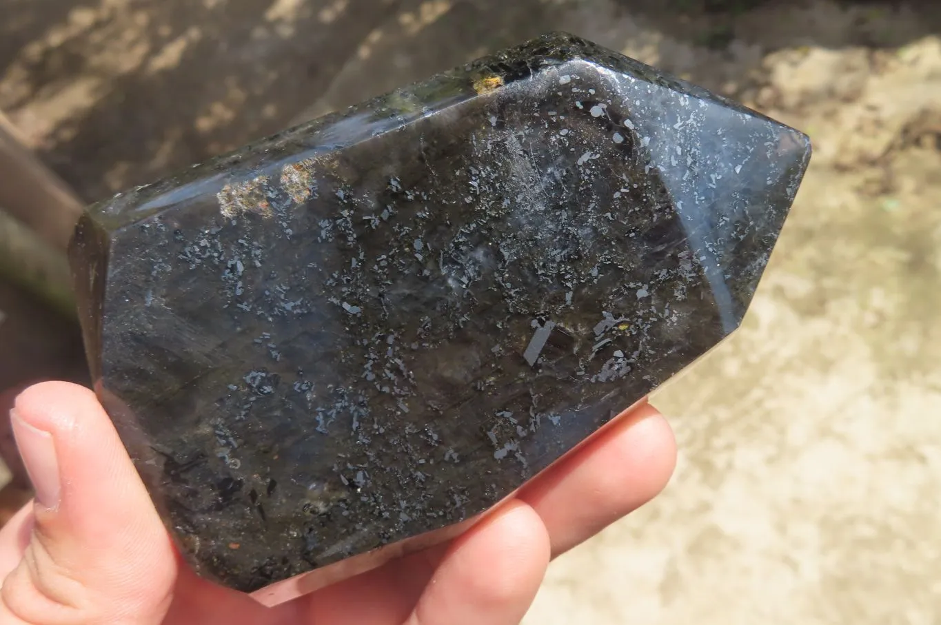 Polished Iolite Water Sapphire Points x 3 From South Africa