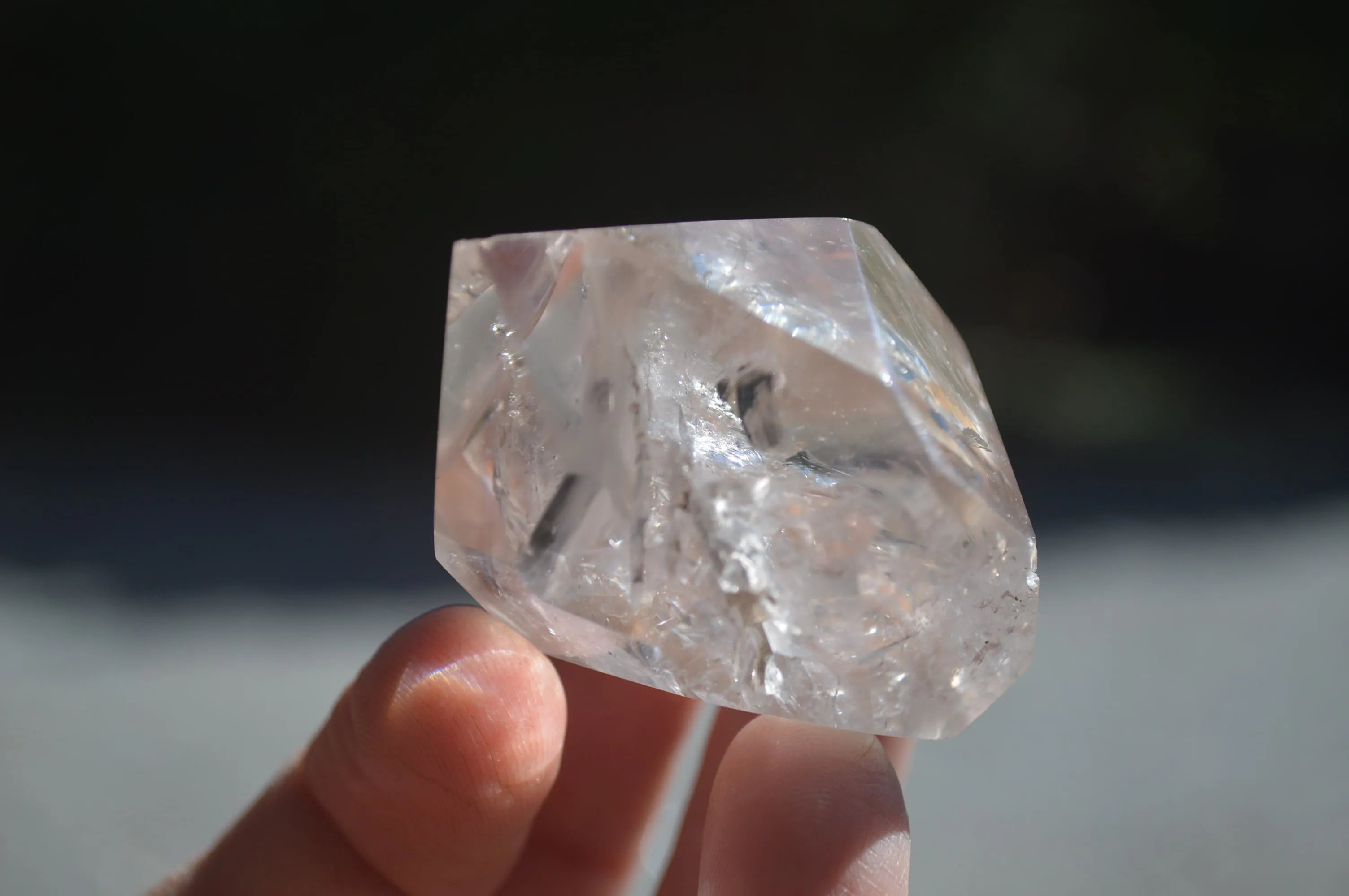 Polished Mixed Inclusion Quartz Crystals x 12 From Madagascar