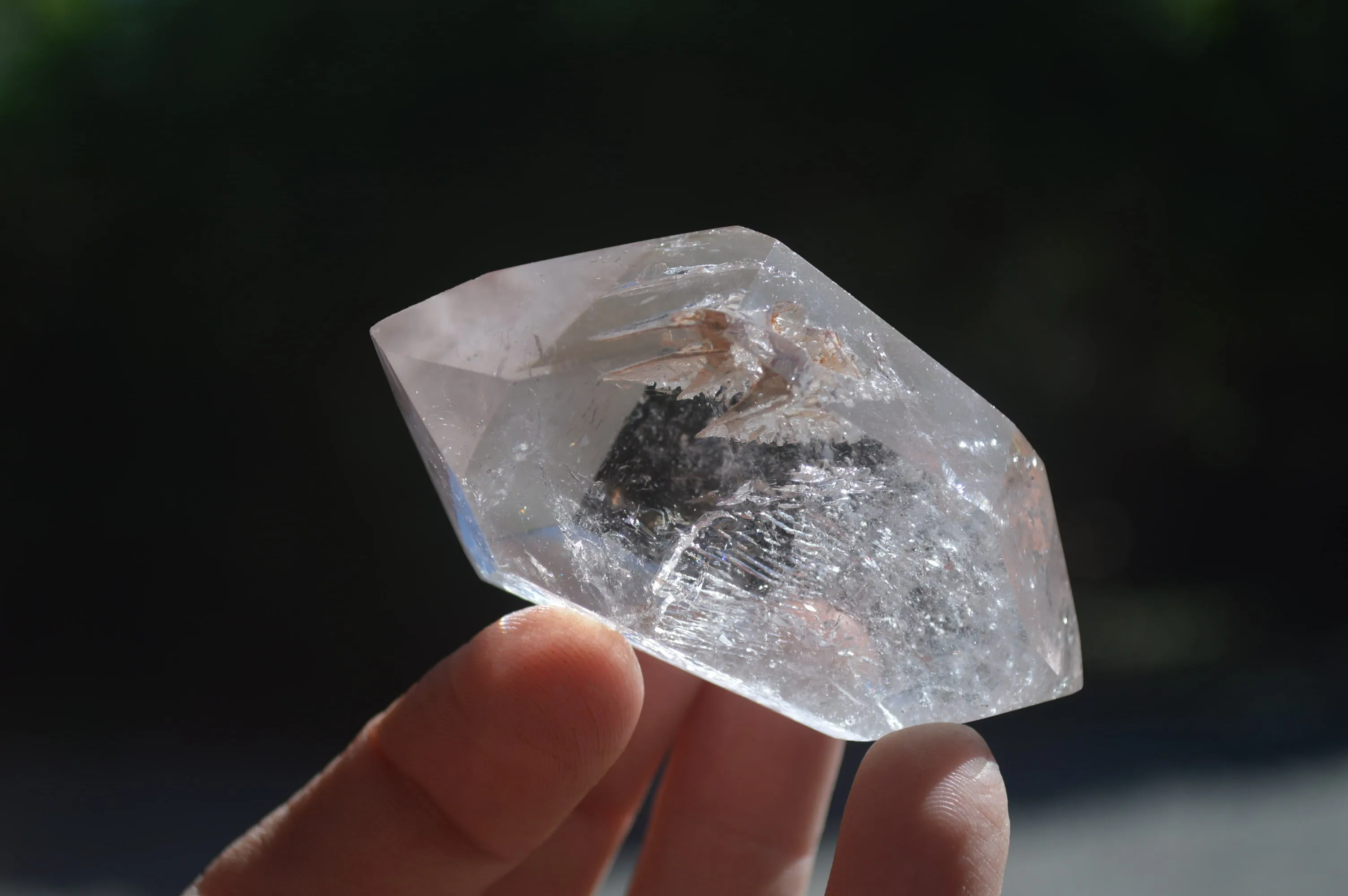 Polished Mixed Inclusion Quartz Crystals x 12 From Madagascar