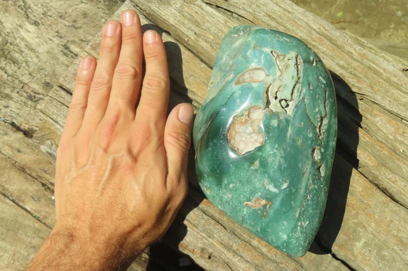 Polished Mtorolite Standing Free Form x 1 From Zimbabwe