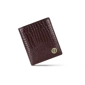 Pure Leather Wallet for Men - RFID Bifold with 6 Card Slots, Zipper & Coin Pockets - Gift for Him