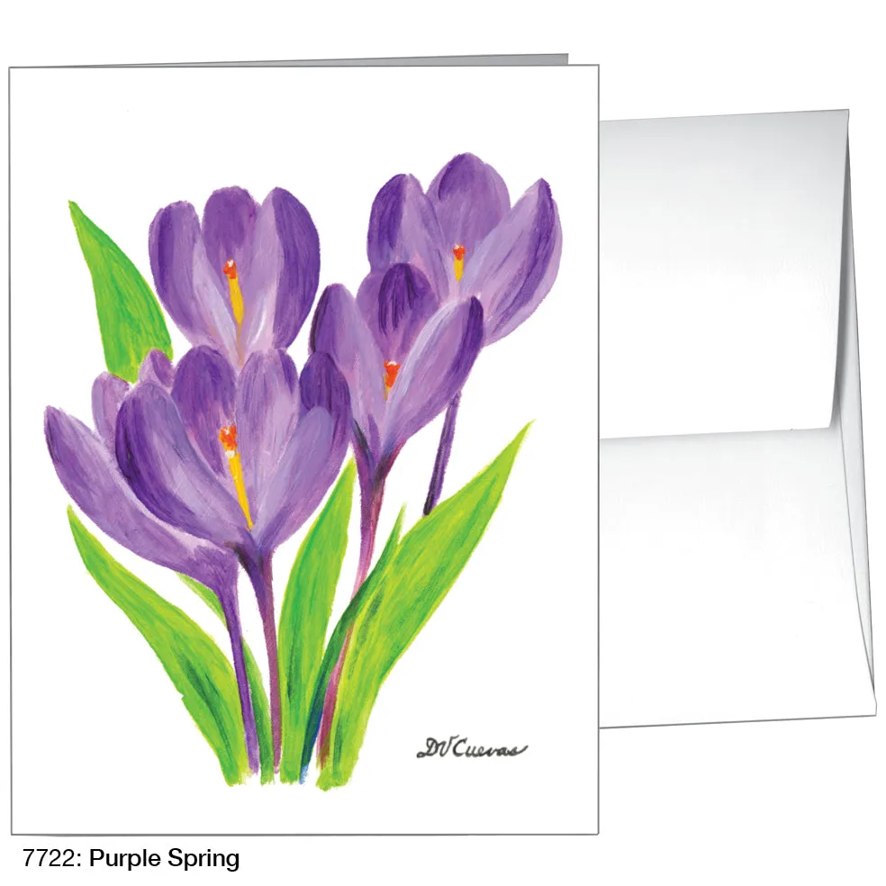 Purple Spring, Greeting Card (7722)