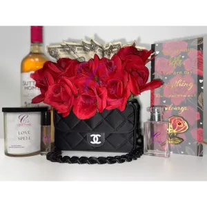 Purse Rose Money Bouquet Baskets