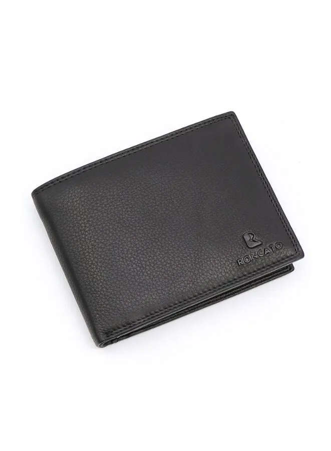 R Roncato Leather Wallet for Men, Compact and Classy Leather Wallet