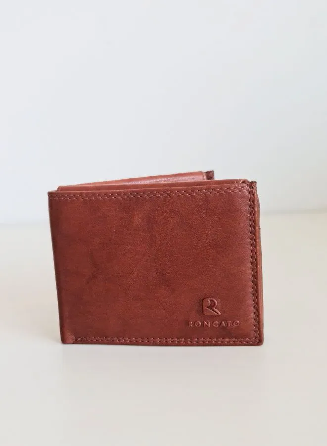 R Roncato Leather Wallet for Men, Compact and Classy Leather Wallet