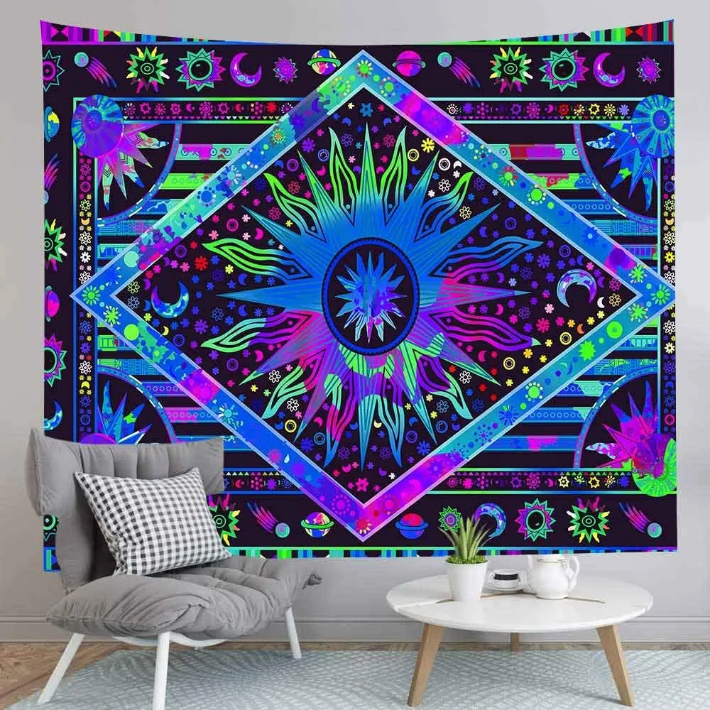 Rainbow Sun Tapestry