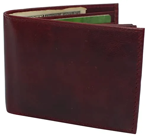 Real Cowhide Leather Mens Wallet RFID Blocking Multi Card Holder Wallets for Men Bifold Wallet