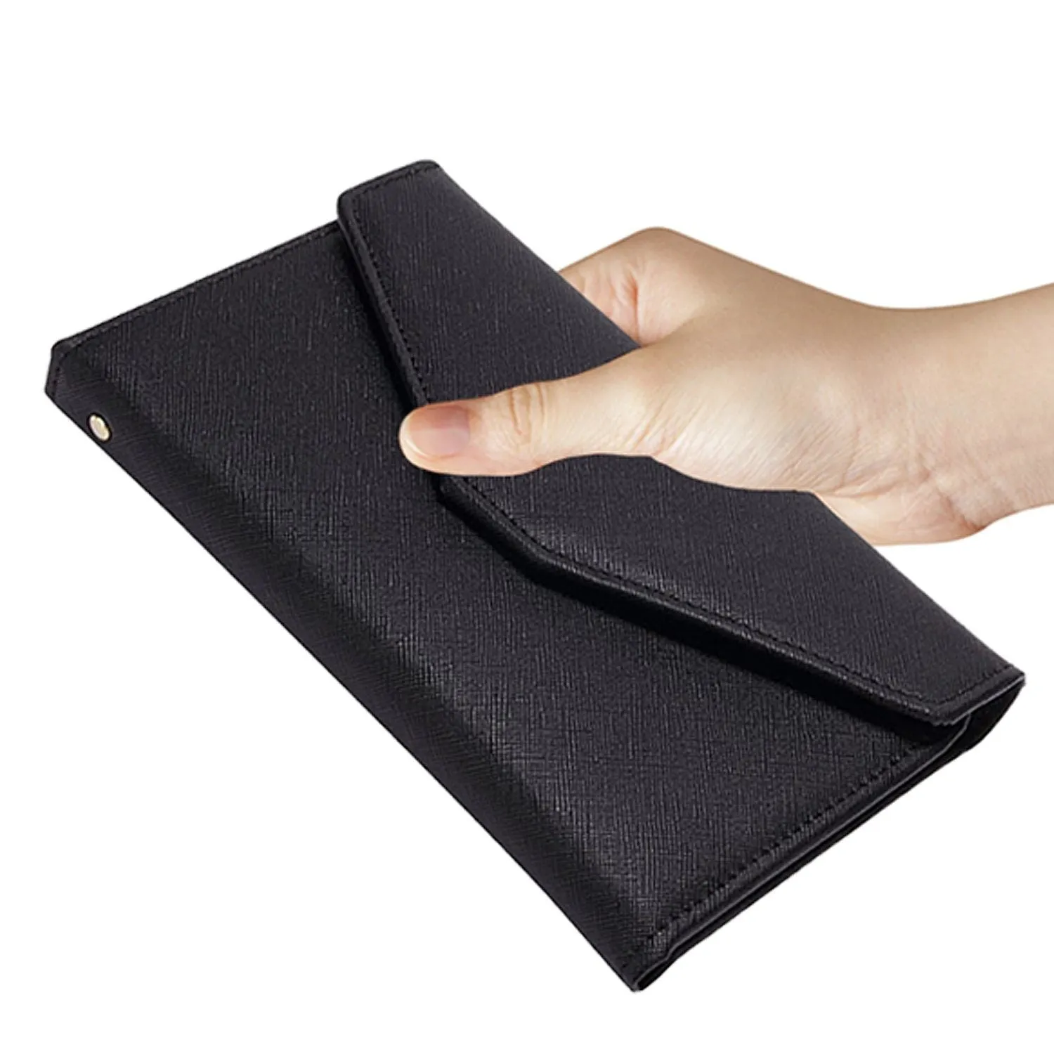 RFID Blocking Travel Passport Organizer Holder Wallet With CDC Vaccination Card Slot Protector