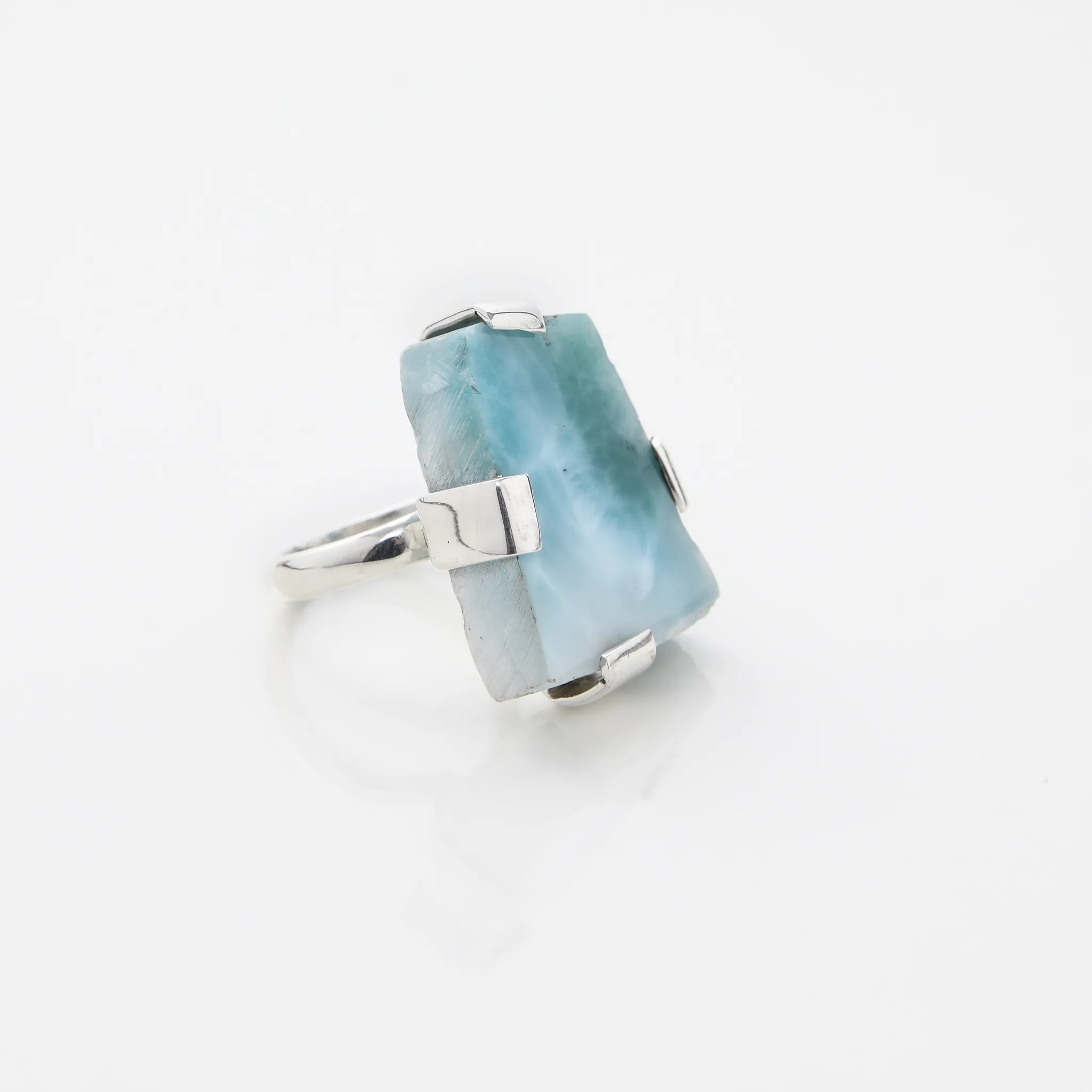 Rough Larimar Ring Belle