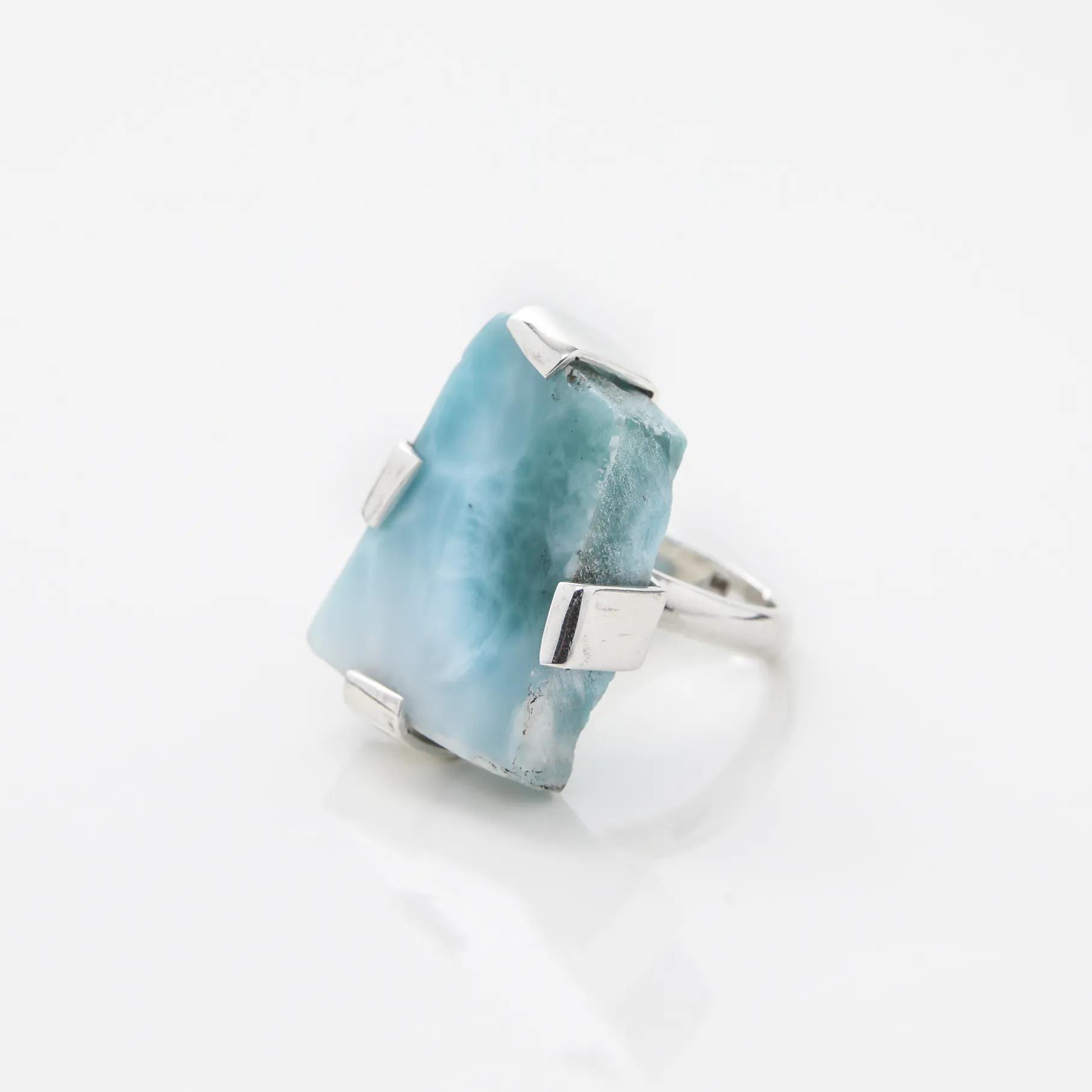 Rough Larimar Ring Belle