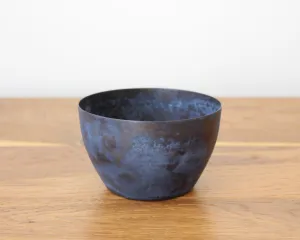 Rustic Blue Brass Tealight Holder