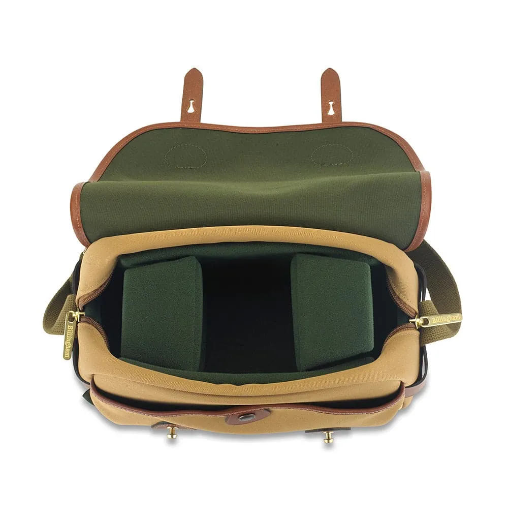 S3 Camera Bag - Sage FibreNyte / Chocolate Leather