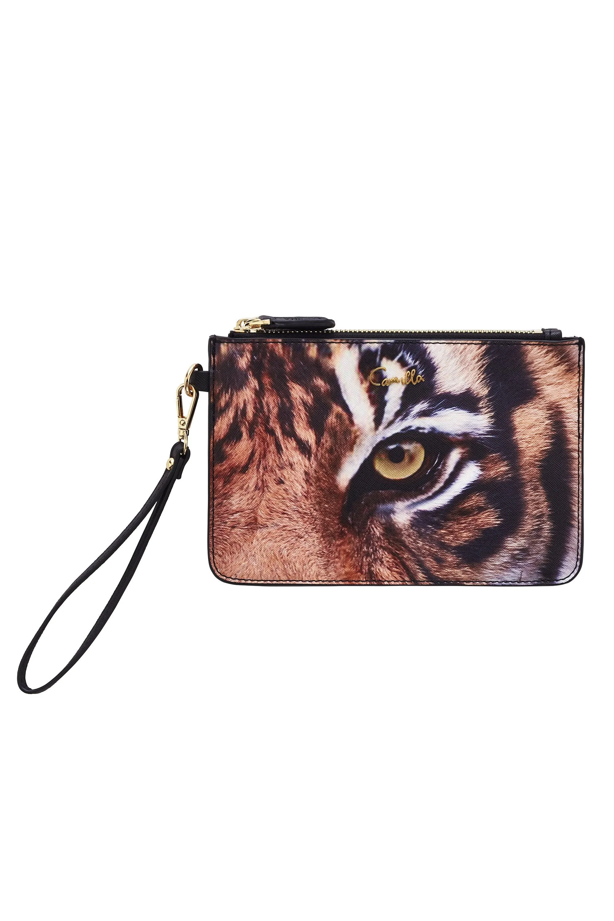 SAFFIANO SMALL COIN TWIN PURSE BLACK TIGER