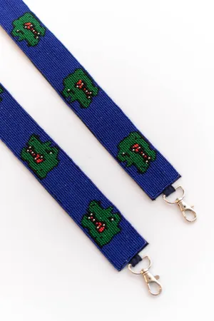 See You Later Gator Beaded Purse Strap, Green