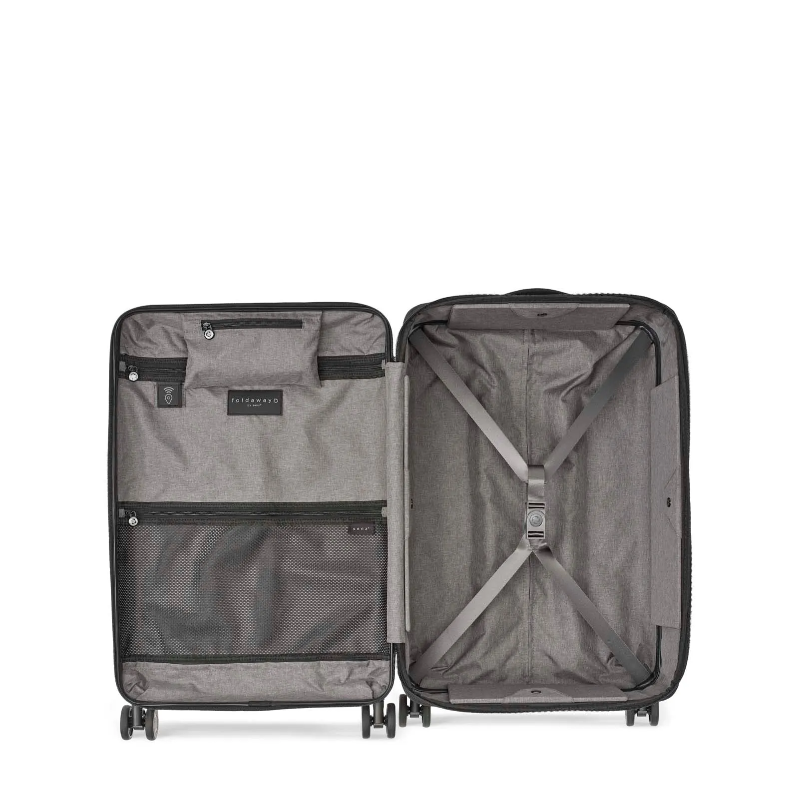 Senz° Foldaway Medium Check In Trolley | Silk Grey