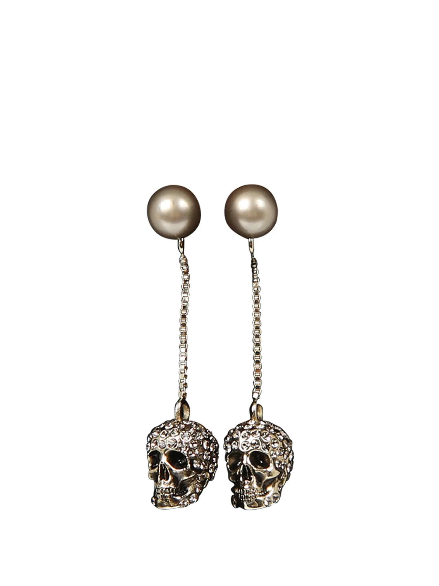 Skull gold earrings