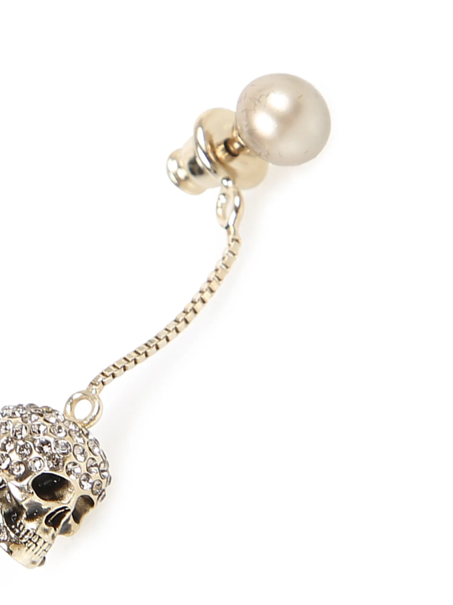 Skull gold earrings