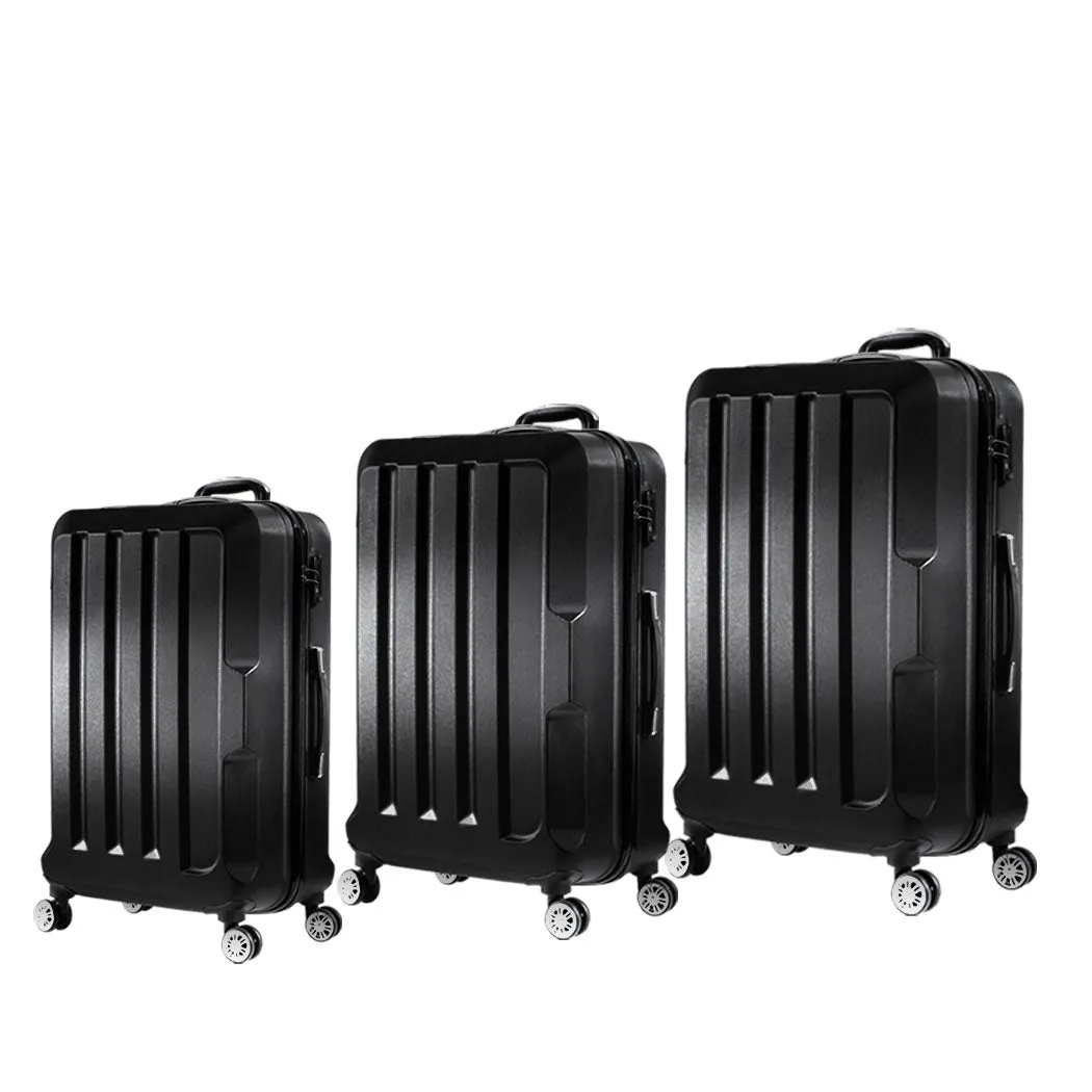 Slimbridge 20"24"28" 3PC Luggage Sets Black