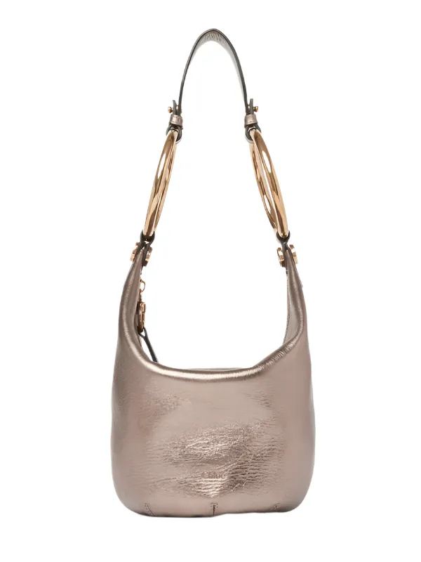 Small Bracelet Bag in Shiny Grey