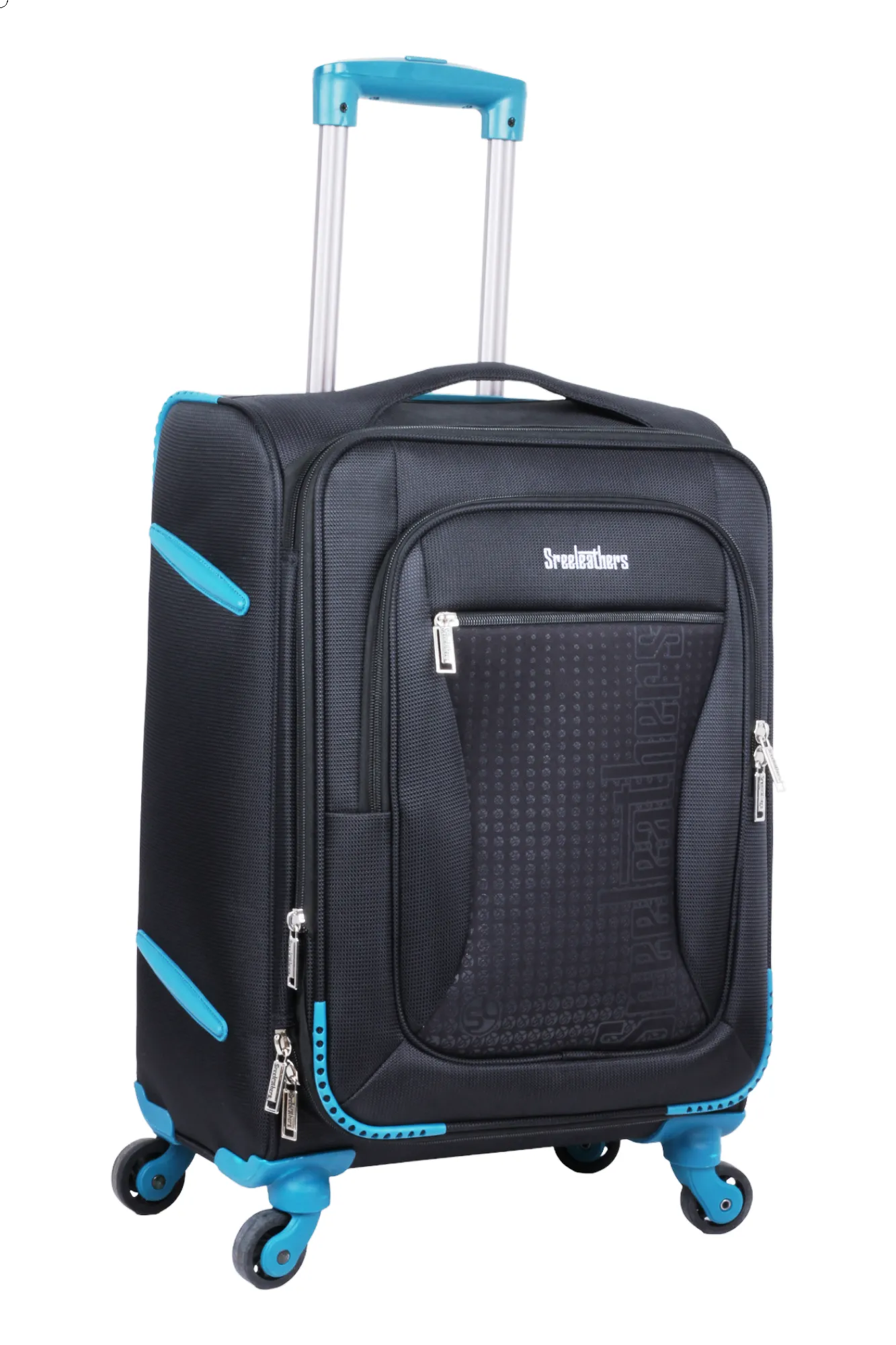 Soft luggage strolley suitcase 38320