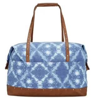 Style Co Extra-Large Weekender Duffle B Blue Tie Dye