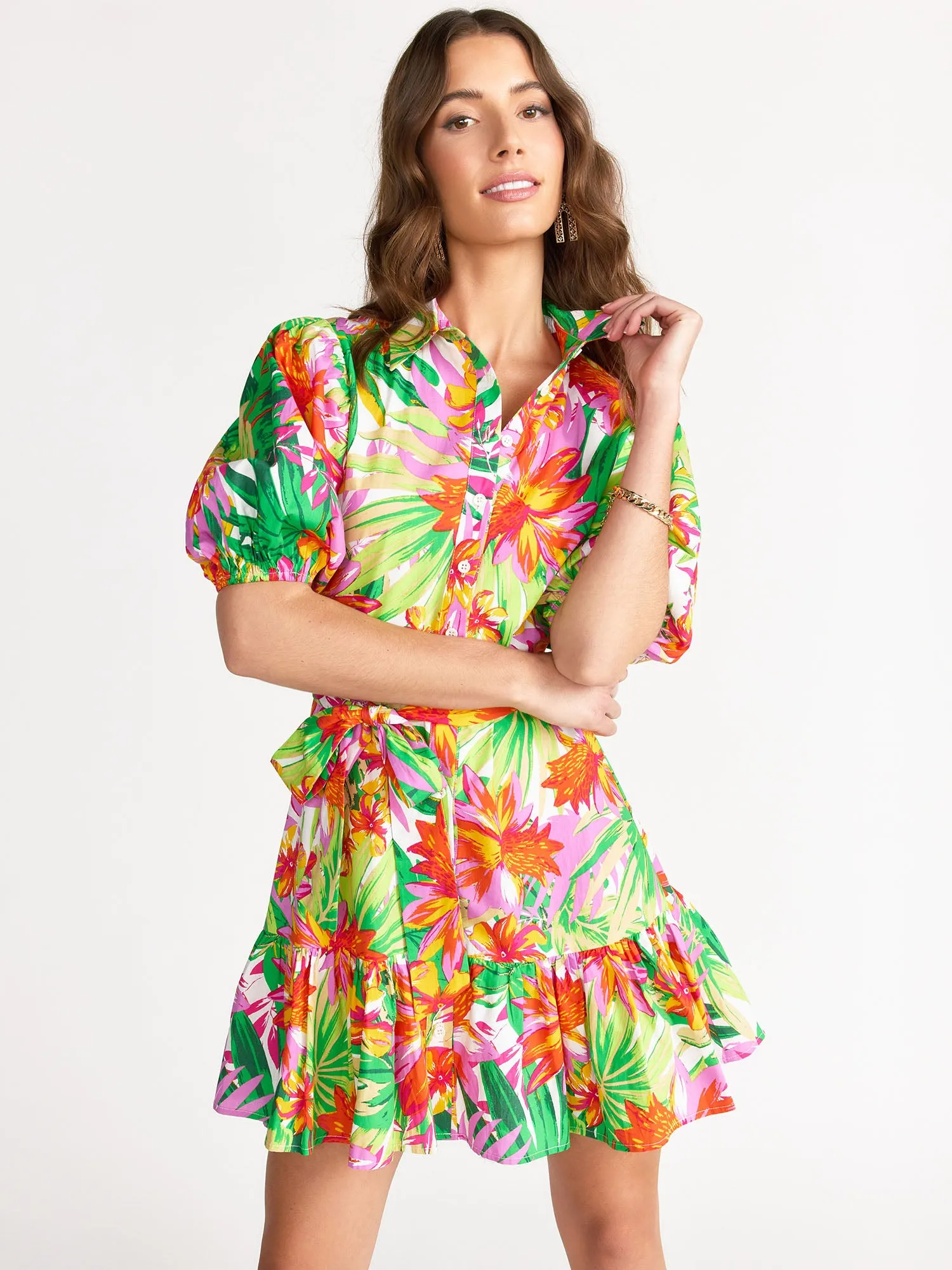 Summer Journey Floral Mini Dress - Flying Tomato