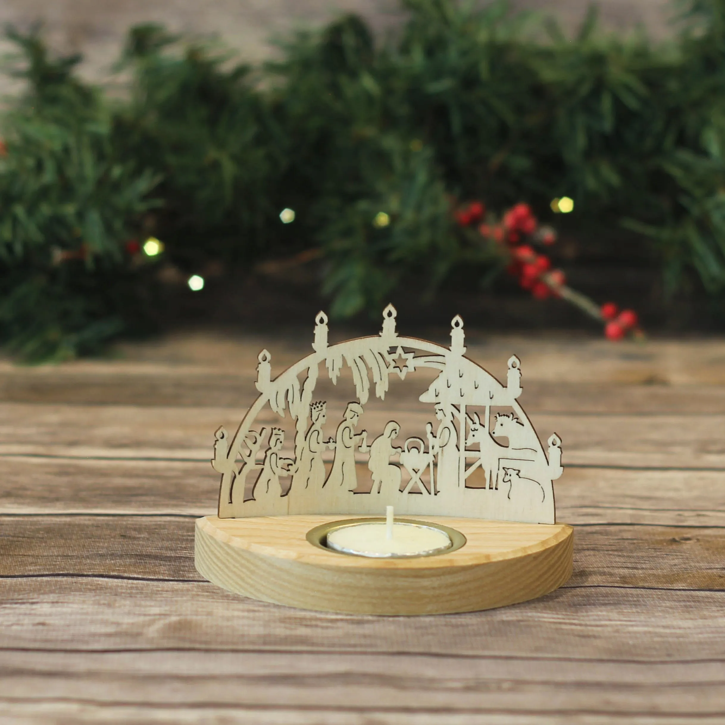 Tealight Holder - Nativity