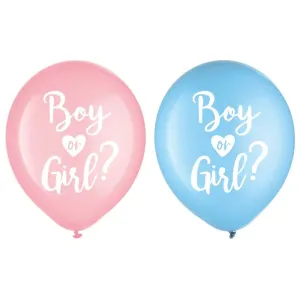 The Big Reveal Boy or Girl Balloons - Pack of 15