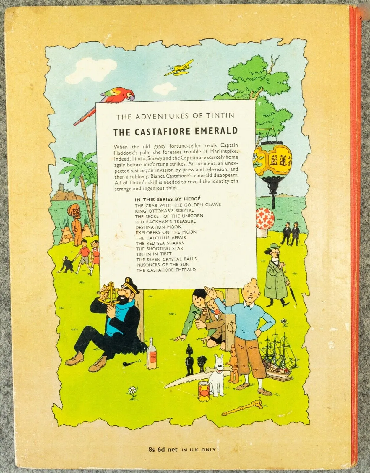 THE CASTAFIORE EMERALD Methuen 1963 1st Edition Hardback Rare Tintin book Herge EO