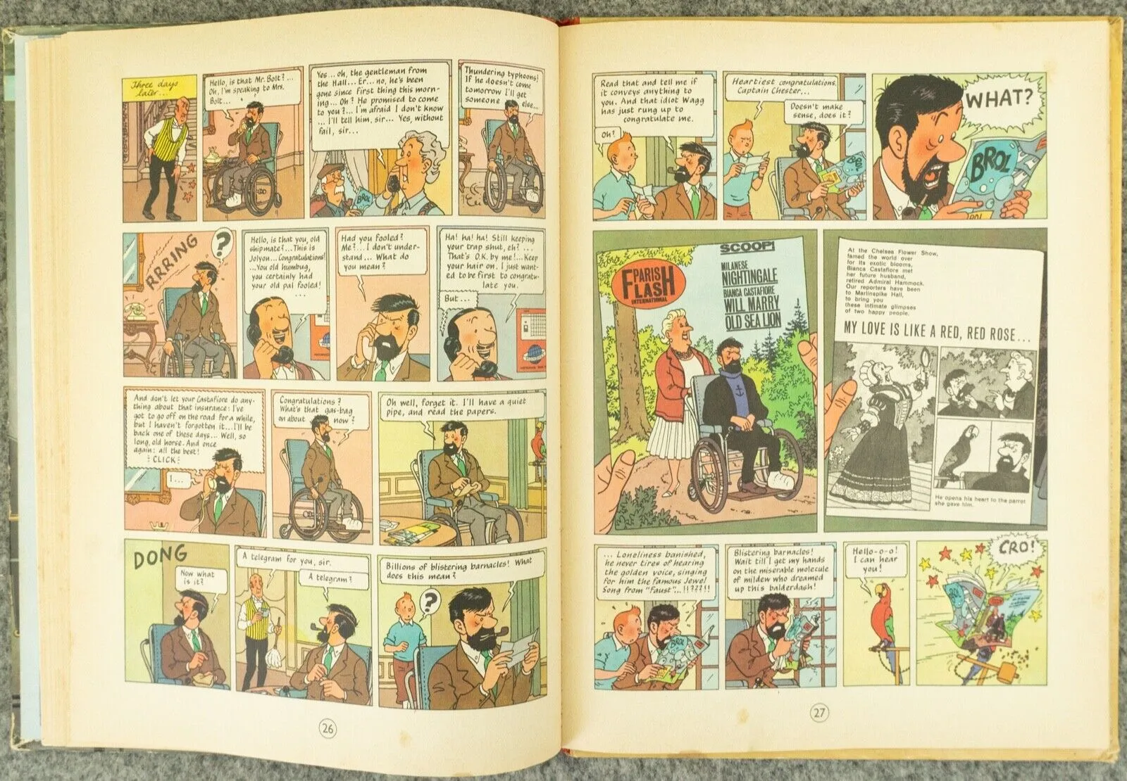 THE CASTAFIORE EMERALD Methuen 1963 1st Edition Hardback Rare Tintin book Herge EO