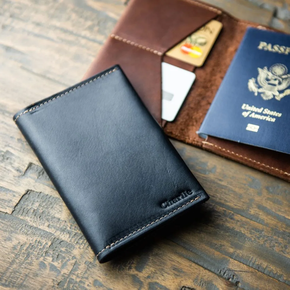 The Pioneer Fine Leather Passport Wallet Passport Cover