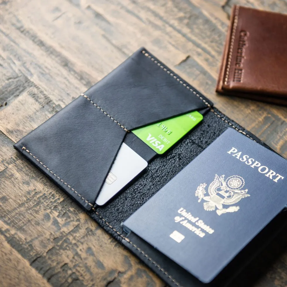 The Pioneer Fine Leather Passport Wallet Passport Cover