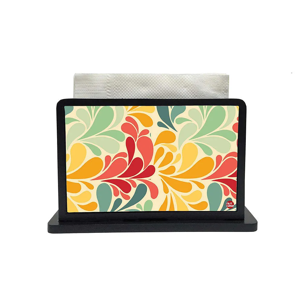 Tissue Holder Paper Napkin Stand - Retro Flowers