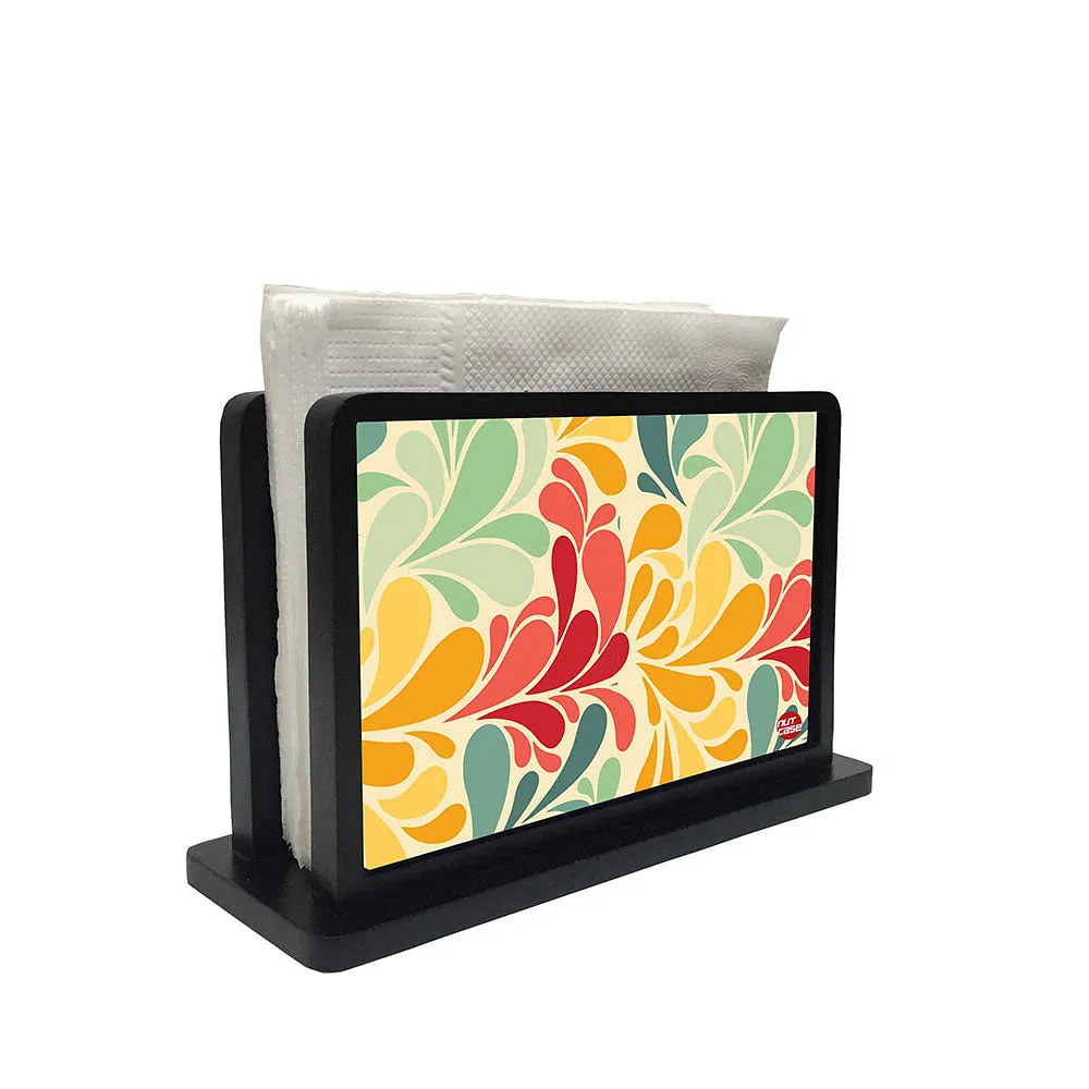 Tissue Holder Paper Napkin Stand - Retro Flowers