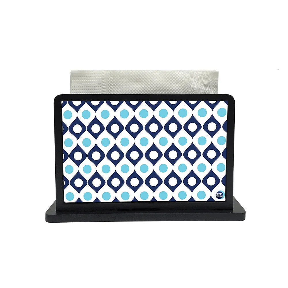 Tissue Holder Paper Napkin Stand - Shades Of Blue Retro