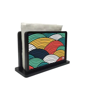 Tissue Holder Paper Napkin Stand - Waves of color