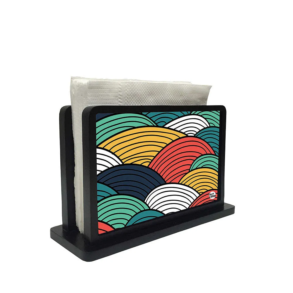 Tissue Holder Paper Napkin Stand - Waves of color