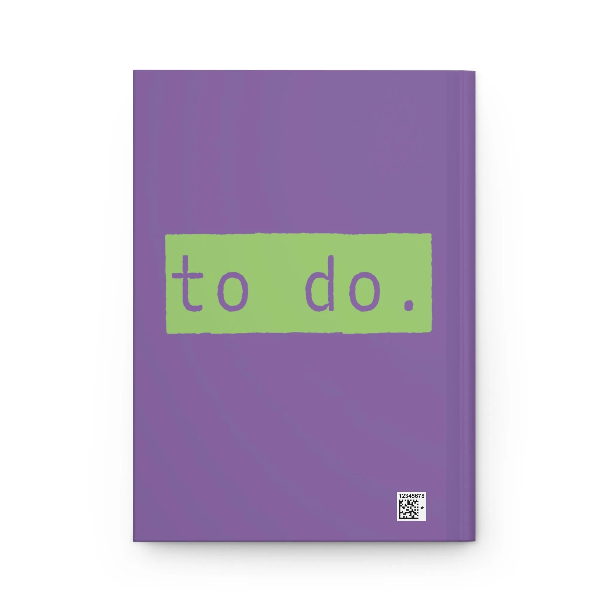 To Do List Purple Green Matte Hardcover Journal , Blank Book for Ideas and Planning, Lined Notebook Diary Log