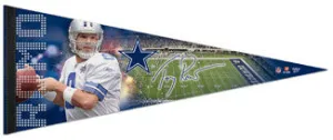 Tony Romo "Signature" Premium Felt Pennant (LE /2010) - Wincraft