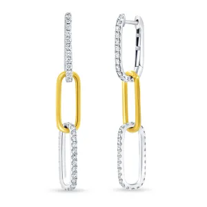 Uneek Earring 18K White Gold, 18K Yellow Gold ER0183EP