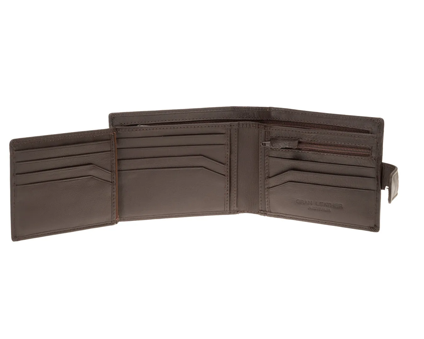 Utility Wallet | Dark Brown Leather