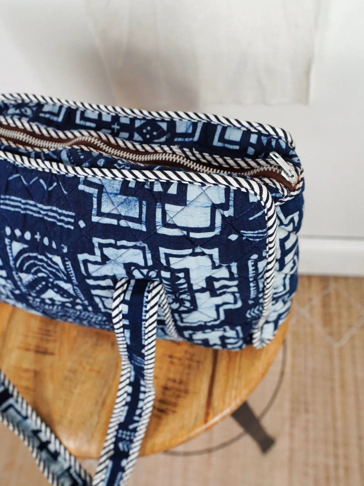 Vintage Quilted Batik Bag