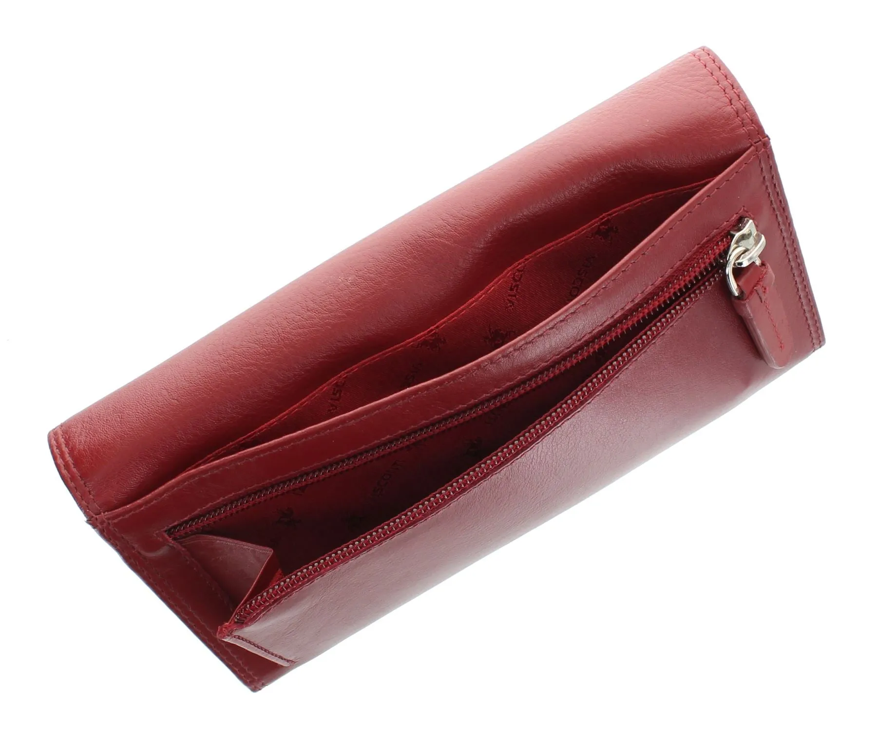 Visconti Heritage Collection BUCKINGHAM Leather Flap Over Purse HT35 RFID blocking