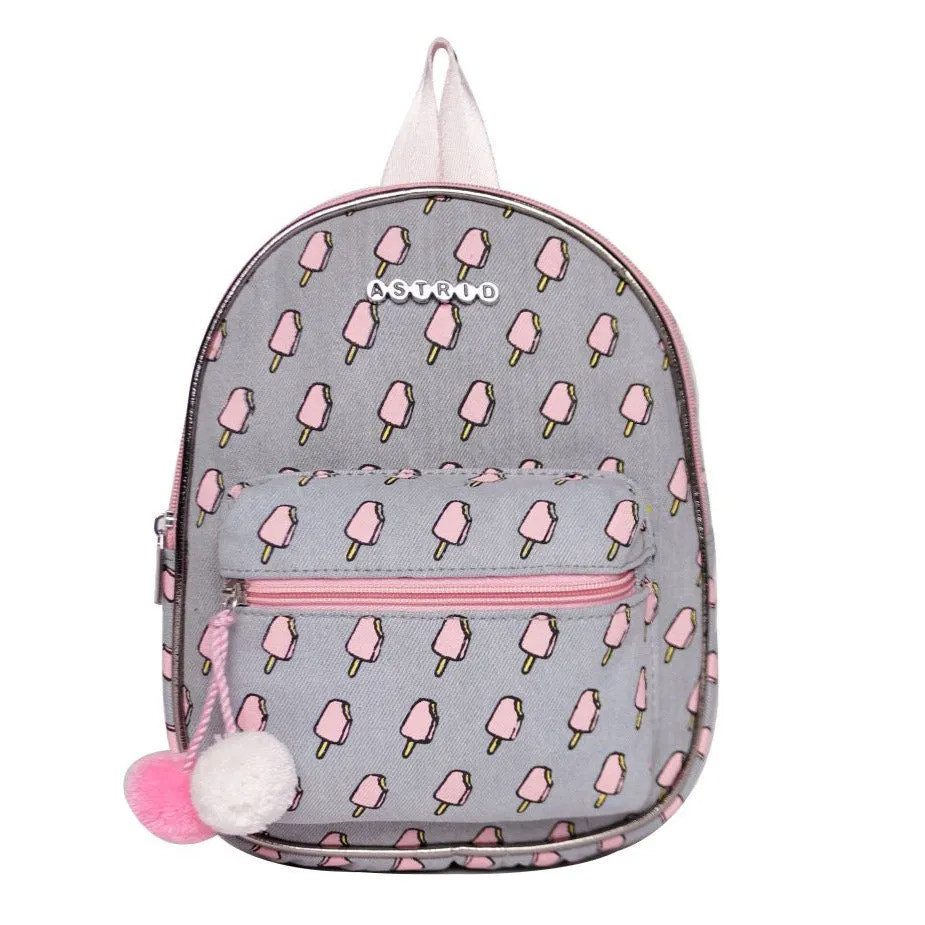 Washed Denim Girls / Kids Backpack Small Size