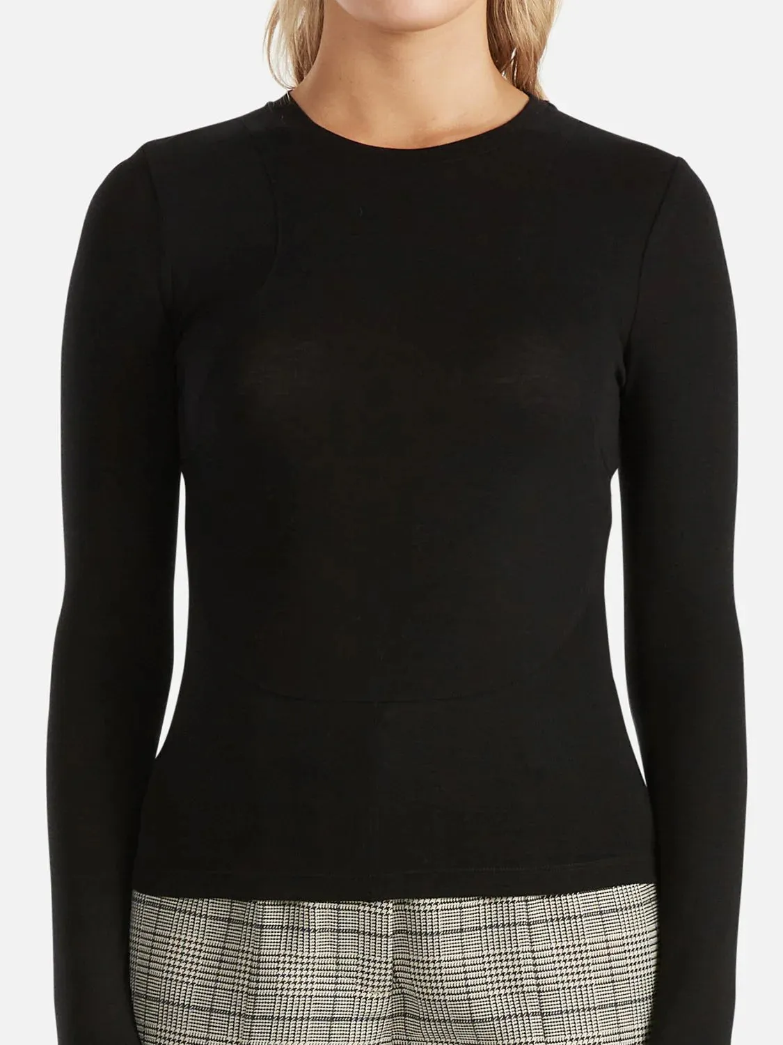 WILLOW LONG SLEEVE TOP | Black