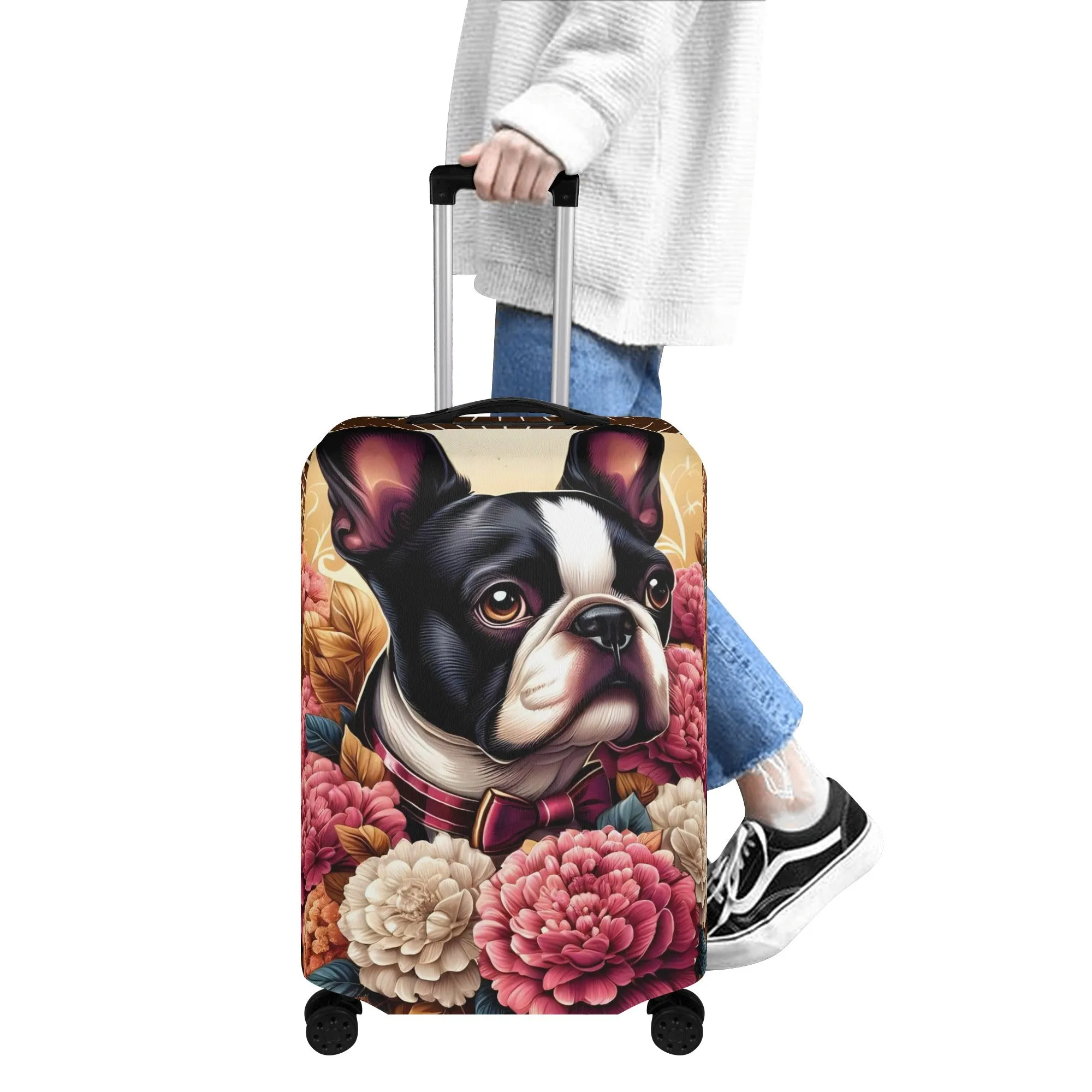 Winnie  - Luggage Cover for Boston Terrier lovers