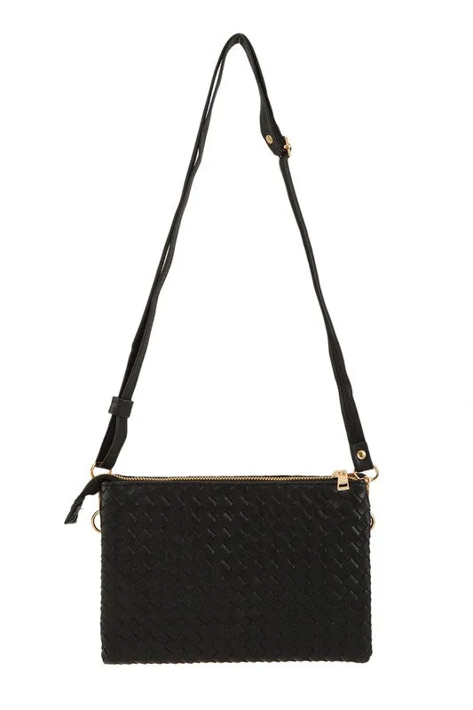 Woven Convertible Crossbody Purse