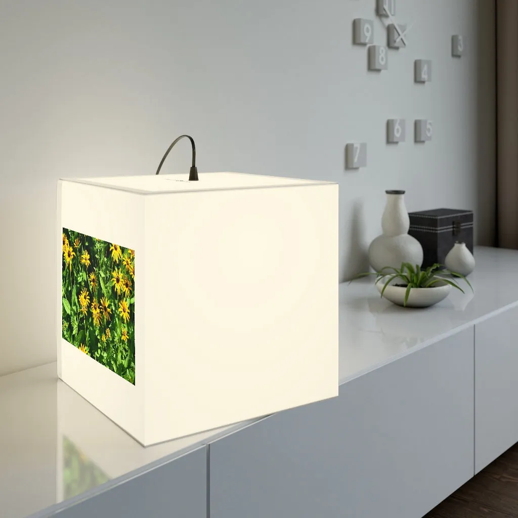 Yellow Flowers Personalized Lamp