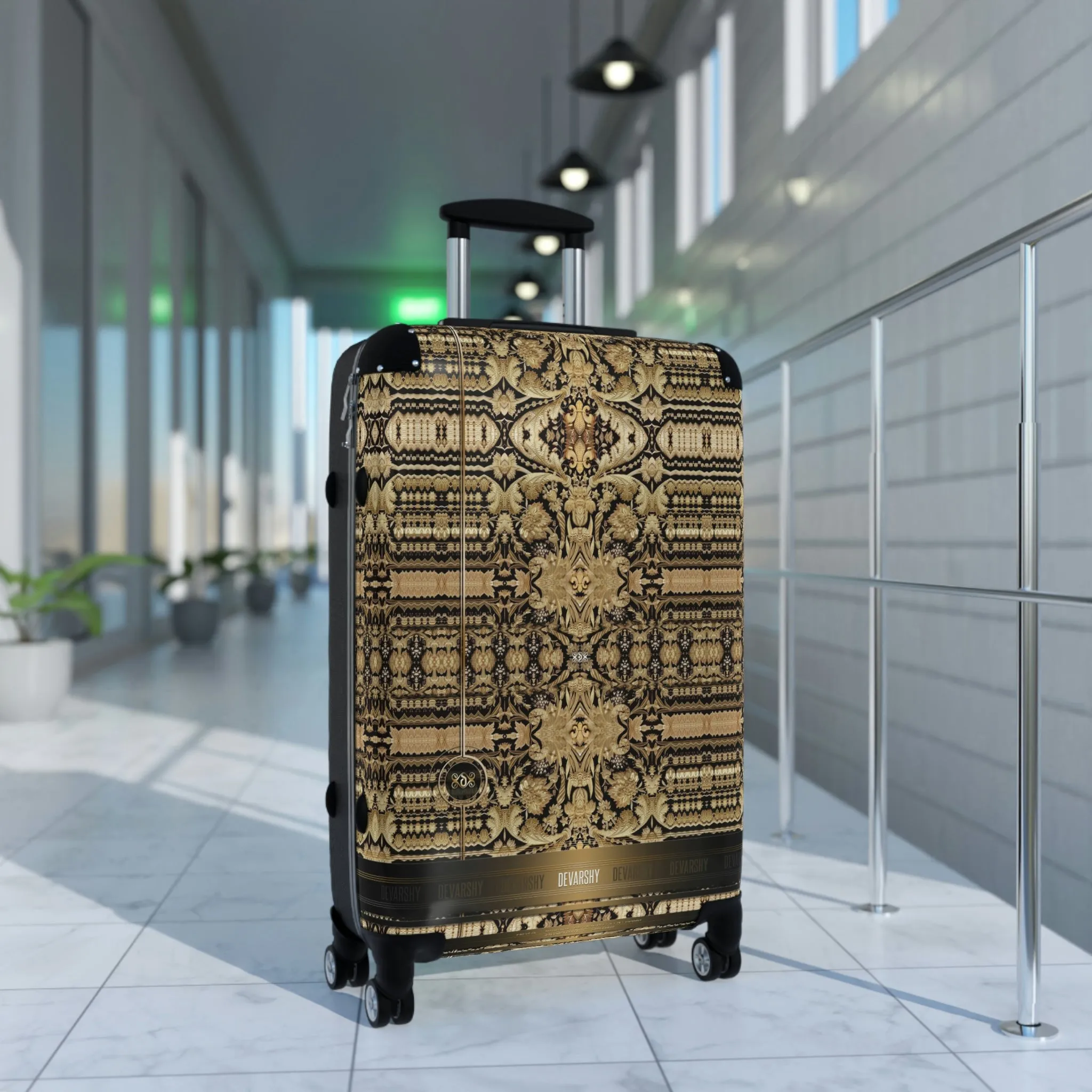 Zardouzi Embroidery Suitcase Carry-on Suitcase Luxury Travel Luggage Hard Shell Suitcase in 3 Sizes | 11362